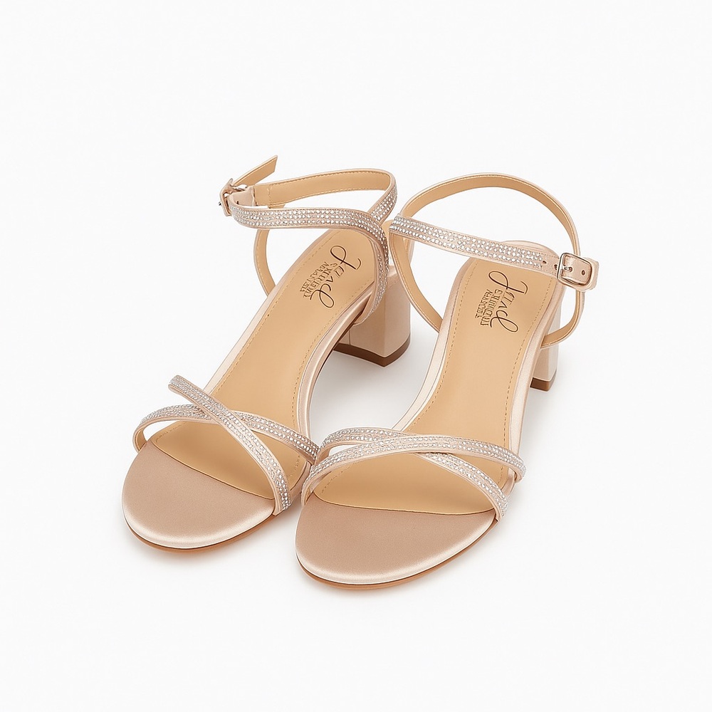 Jewel by Badgley Mischka Strappy Block Heel Sandals – Size 8 – NWOT - Picture 8 of 9